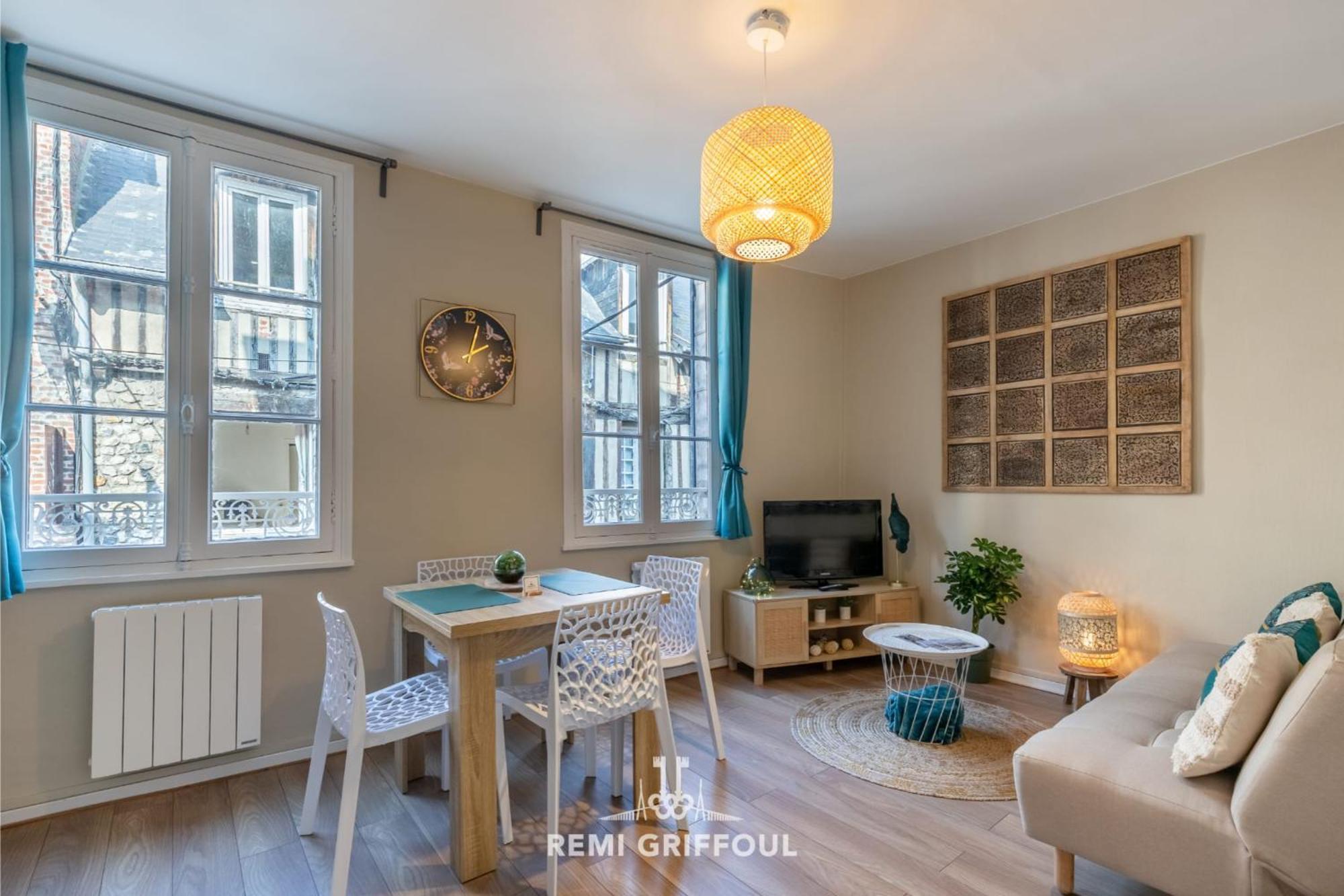 Emeraude Cozy Nest 3 Heart Of Historic District 2 Guests Honfleur Exterior foto